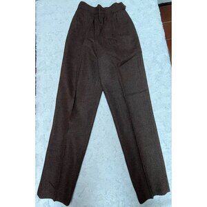 Vintage Spitalnick & Co. High Waisted Straight Trouser Pants Size 4 Brown Casual